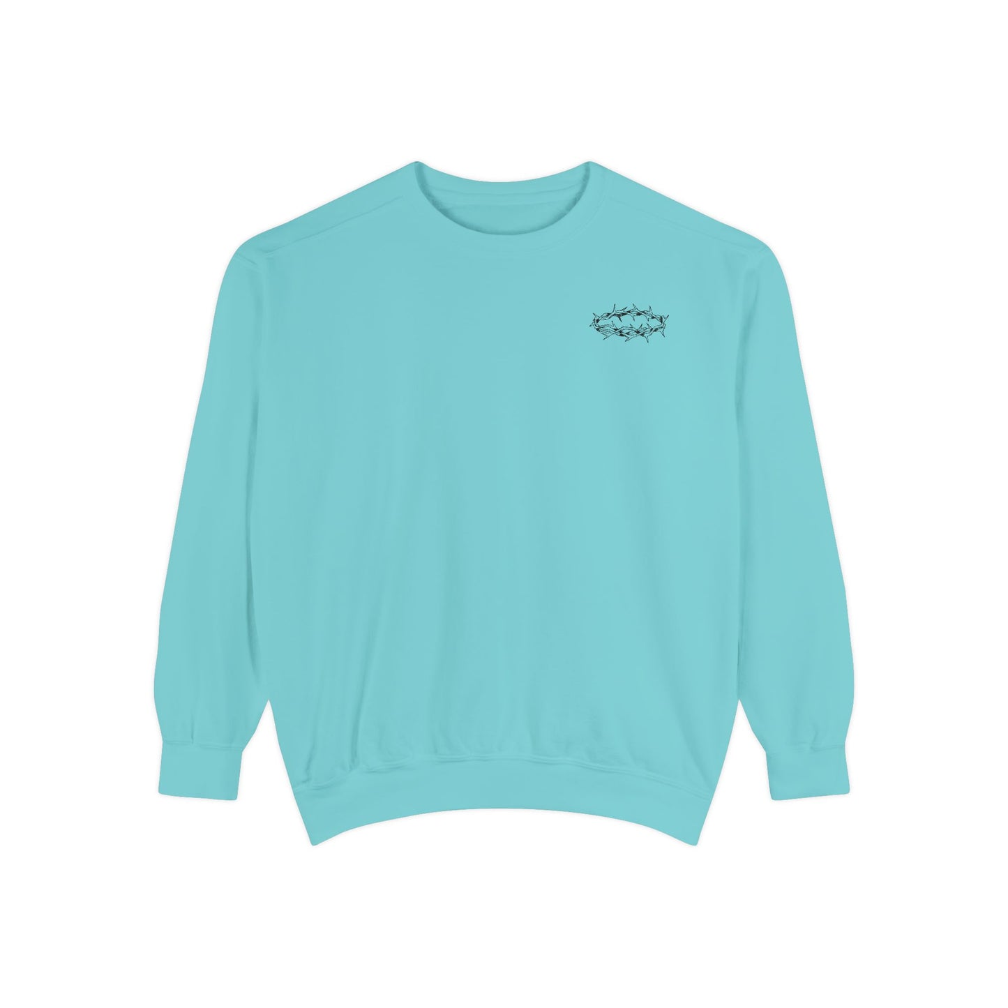 Unisex Garment-Dyed Sweatshirt - 'This Is My King' Inspirational Faith Apparel