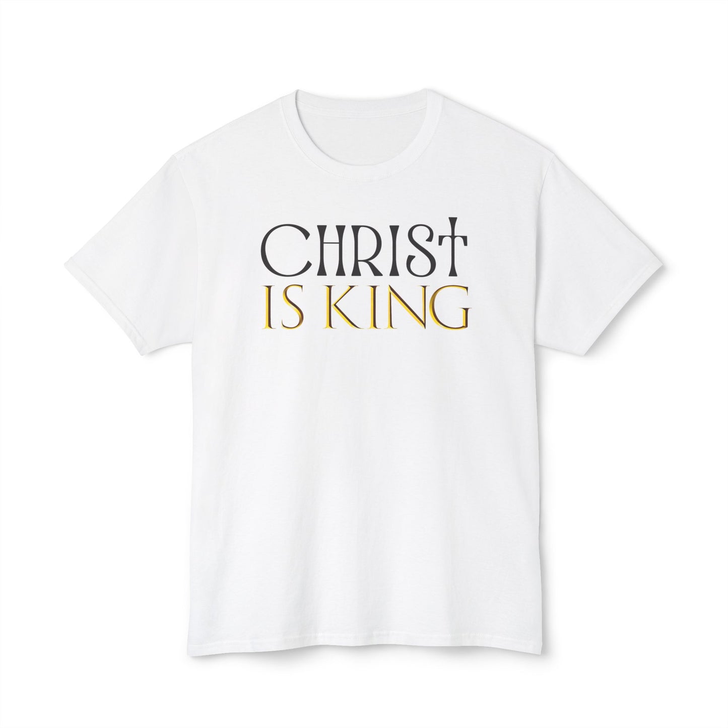 Inspirational Unisex Cotton T-Shirt - 'Christ is King' Design