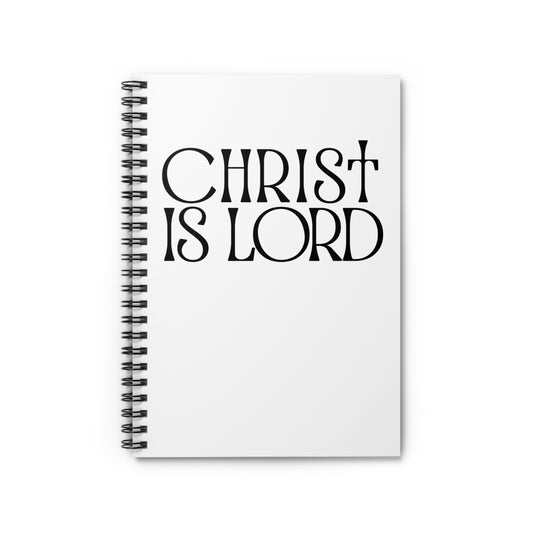 Inspirational Spiral Notebook - 'Christ is Lord'
