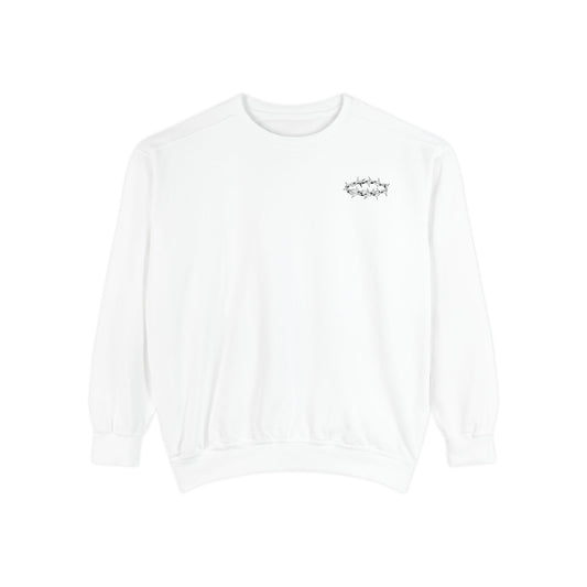 Unisex Garment-Dyed Sweatshirt - 'This Is My King' Inspirational Faith Apparel