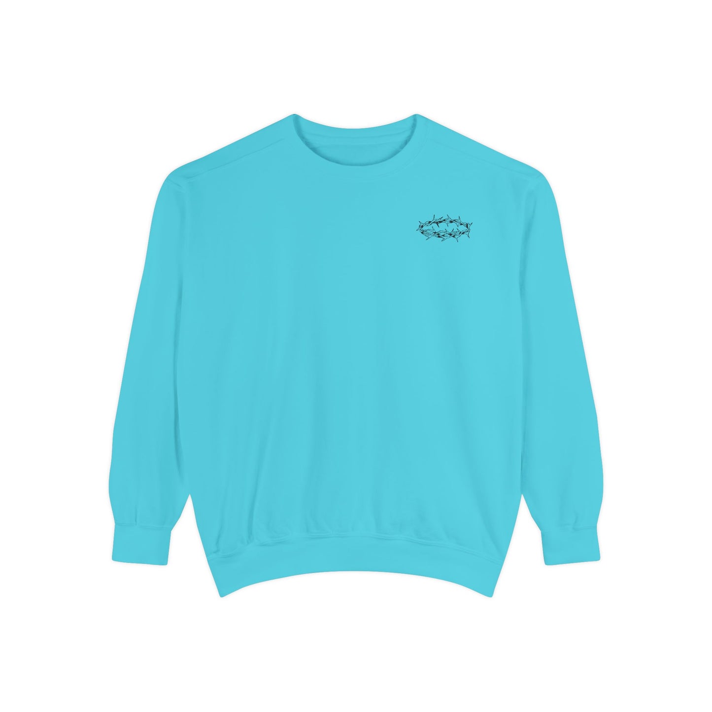 Unisex Garment-Dyed Sweatshirt - 'This Is My King' Inspirational Faith Apparel