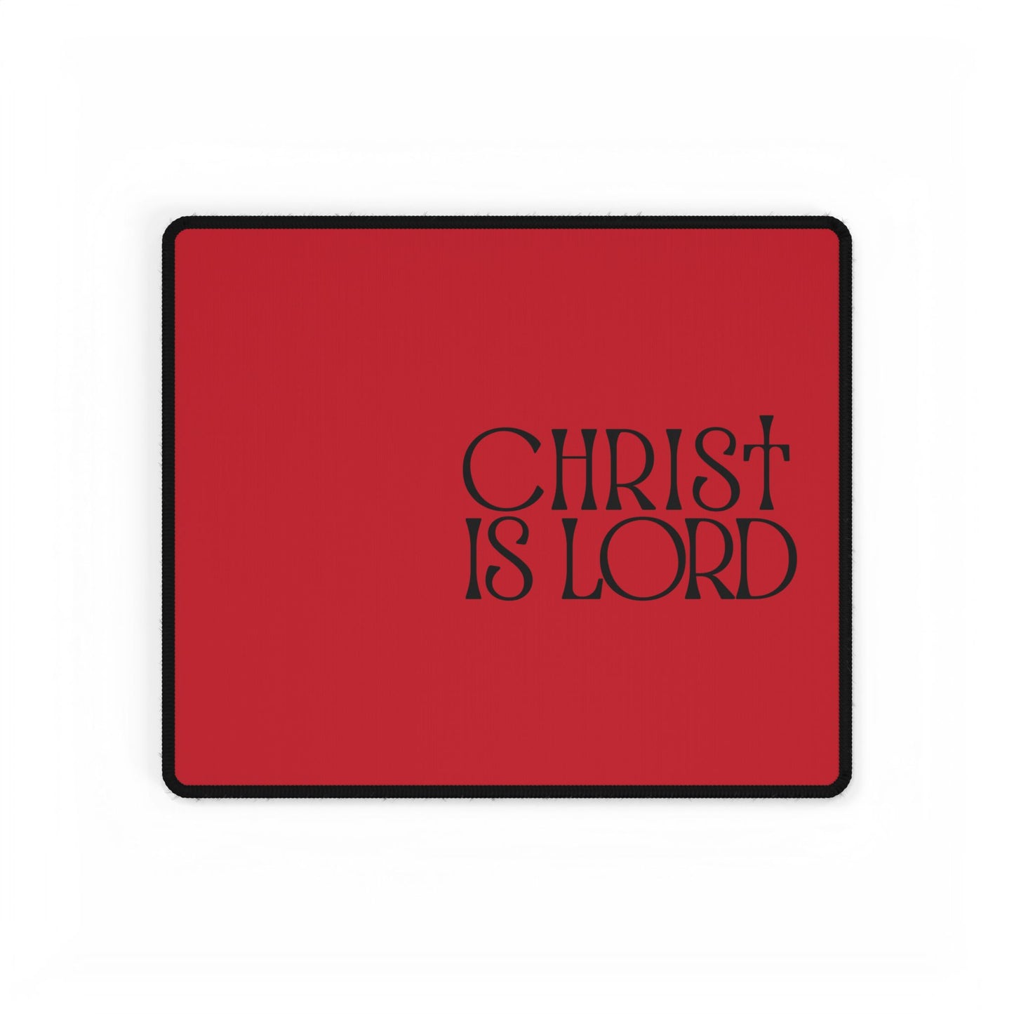 Inspirational Desk Mat - 'Christ Is Lord' - Elegant Office Accessory for Motivation and Faith
