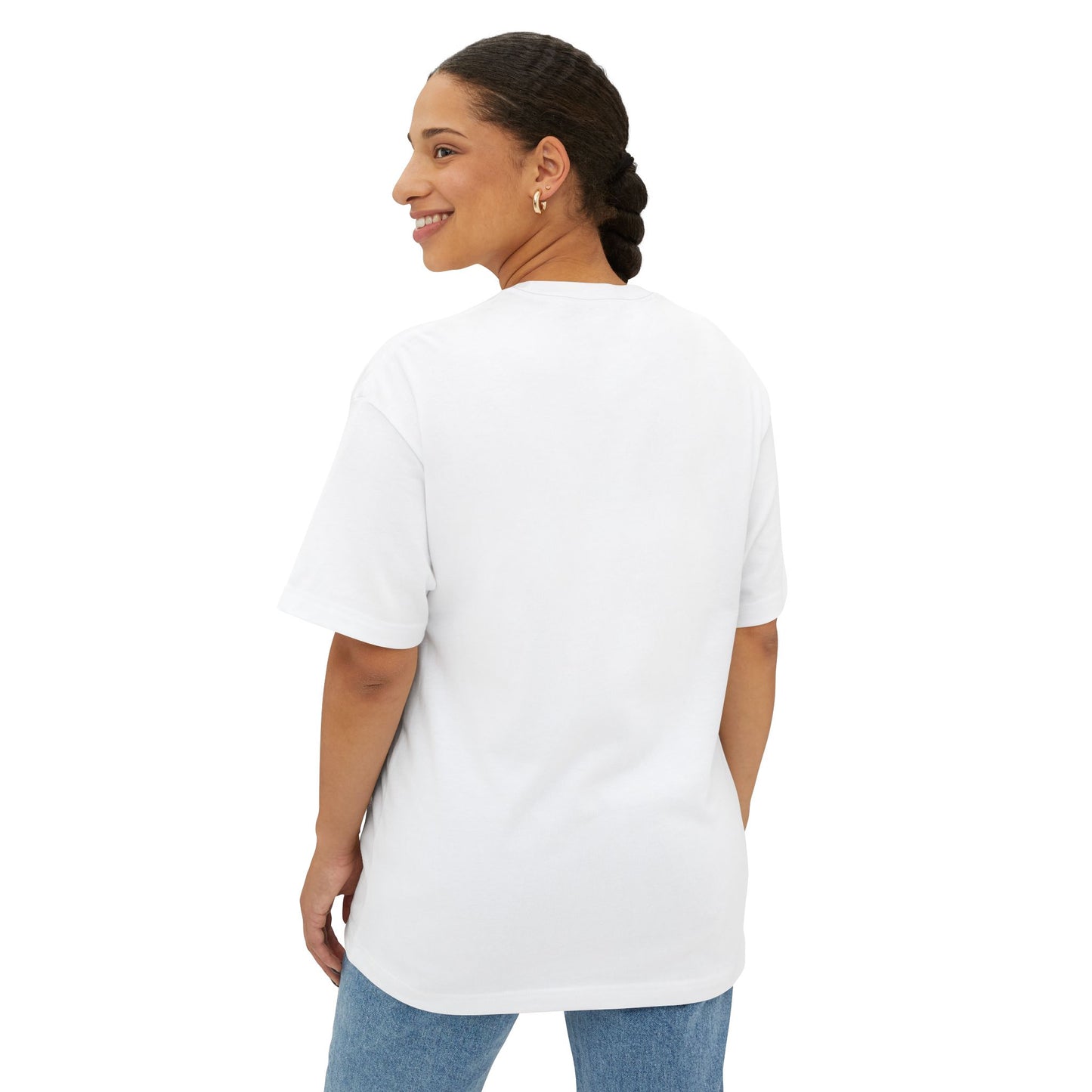 Unisex Oversized Boxy Tee - 'Christ is Lord' Inspirational Shirt